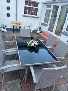 7 piece rattan garden furniture