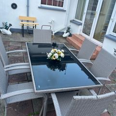7 piece rattan garden furniture