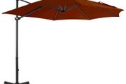 Cantilever Umbrella with Aluminium Pole Terracotta 300 cm