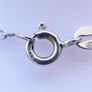 Vintage Sterling Silver 925 Cubic Zirconia And Pink Stone Cluster Necklet length 16,5" / 4,85g Image 6