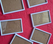Brand New 6 White Small Photo Frames