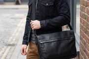 Coach Men's Leather Messenger Laptop Weekend Bag