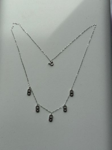 Inspired Messika station necklace 18k White gold