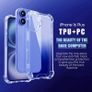 Case for iPhone 16 , Clear 16 Case Hard PC Back & Soft TPU Shockproof Anti-Scratch Phone Bumper Cover for iPhone 16 , Clear Image 4