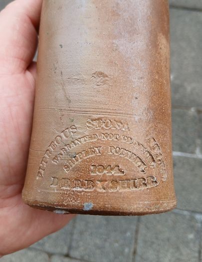 vitreous stone bottles warranted not to absorb shipley pottery 1844 derbyshire