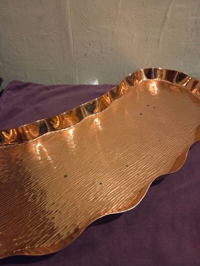 Solid Copper Henry Loveridge & Co "Kidney" tray