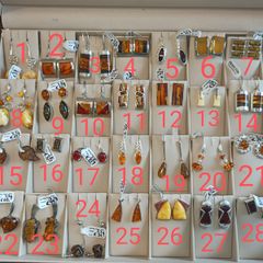 925 Sterling Silver Earrings with Baltic Amber.