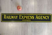 large Porcelain Metal Sign: Railway Express Agency Incorporated