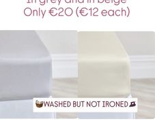 Cotton King Size Deep Fitted Sheet | Grey & Beige Available | Washed & Ready to Use