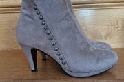 Taupe/Grey suede ankle boot