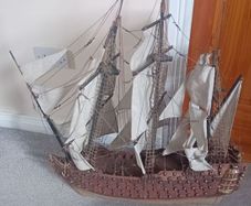 Vintage sailing ship,large model