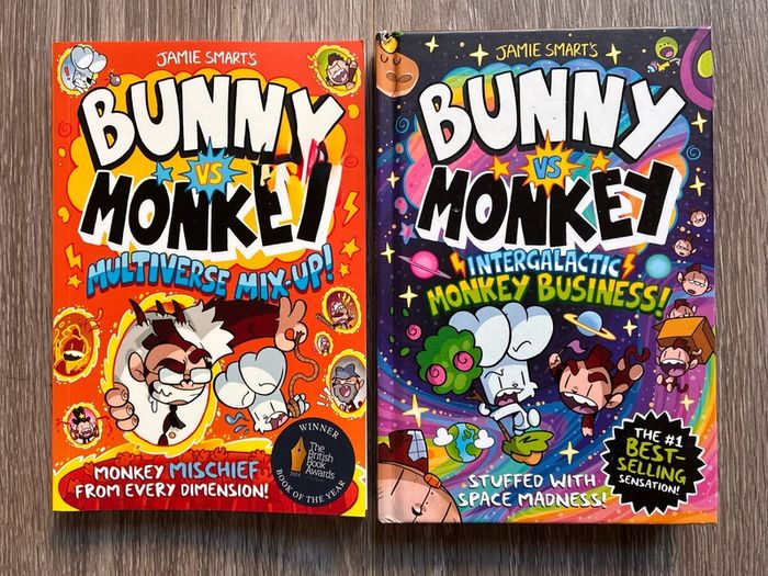 Bunny vs Monkey Graphic Novel Bundle - Jamie Smart (2 Books)