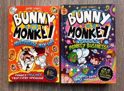 Bunny vs Monkey Graphic Novel Bundle - Jamie Smart (2 Books)