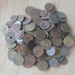 Lot of 150 old Irish coins