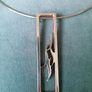 Silver Newbridge Swan lake Pendant & Choker Image 5