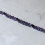 Double Strand Faceted Amethyst Bead Bracelet, 925 Silver Clasp, 7in/18cm Image 2