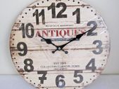 Brown Old Vintage Look Wall Antiques Shop Picture Art Deco Wall Clock (new)
