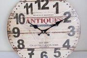 Brown Old Vintage Look Wall Antiques Shop Picture Art Deco Wall Clock (new)