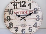 main image for ad Brown Old Vintage Look Wall Antiques Shop Picture Art Deco Wall Clock (new)