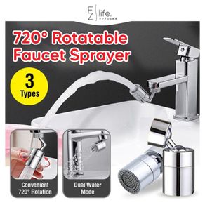 Rotation Faucet Sprayer Head Dual Effluent Washbasin Kitchen Robot Arm Extension Faucets