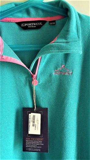 Girl Portwest fleece top - Age 13-14 - New