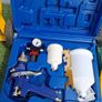 compressor spray gun new 2 tac guns boxes of staples and tacks. 1 dust gun Image 3