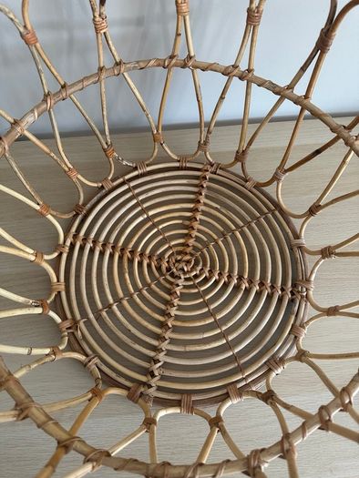 Natural rattan Basket storage Ikea Snidad