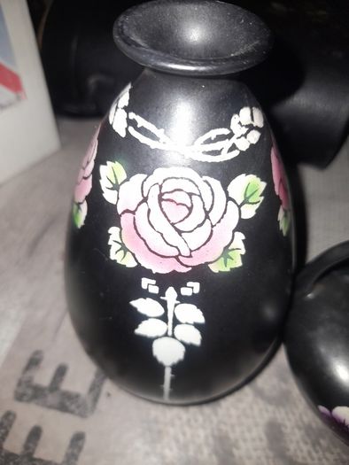 Beautiful Rare Old Set of five Shelley Pottery Vases England
