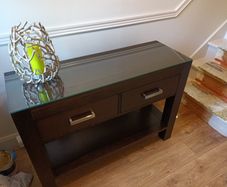 Dark wenga wood Hall/console table