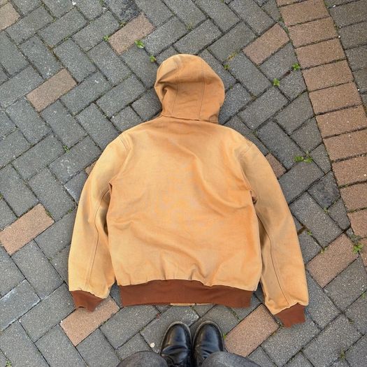 Old Carhartt workwear jacket mens Large