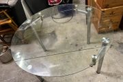 Round dining table - extending sides