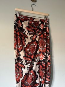 F&F satin paisley maxi skirt