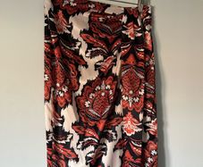 F&F satin paisley maxi skirt