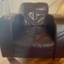 Leather Armchair - Art Deco style Image 2