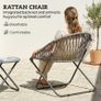 Patio Bistro Set Folding Patio Furniture Set with 2 Chairs and Table Image 7