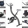 Basic Foldable Fitness Exercise Bike with 16 Level Resistance, Countdown Exercise Monitor, Phone/Tablet Holder and Hand Pulse for Home Use Image 5