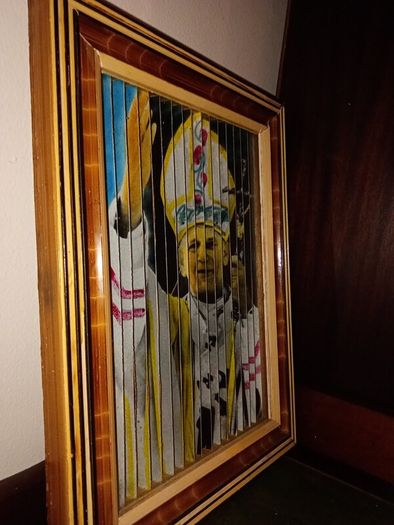 Vintage Catholic Religious Icon Changes In 3 Different Motifs.
