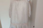 Lovely light pink cold shoulder blouse size UK14/16 EU42/44 Postage included
