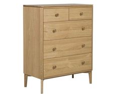 Hadley Oak Five(2+3) Drawer Chest