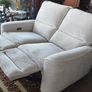 2 Seater Electric Recliner Sofa Cream Fabric 1 Year Old Excellent Condition Image 3