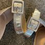 PENNEYS Primark Real Leather Silver Strap Heels Size 5! Image 8