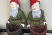 Pair of large garden nomes
