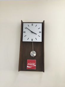 Coca Cola Pendulum Clock Year 1974 New
