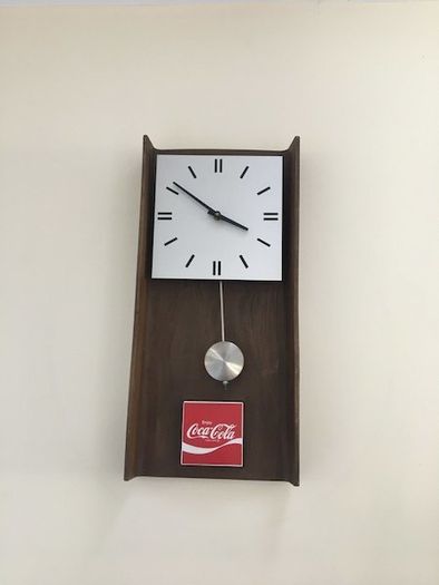 Coca Cola Pendulum Clock Year 1974 New