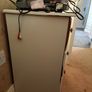 White 3-drawer chest / bedside Image 2