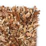 Shaggy Rug Genuine Leather 190x280 cm Tan Image 2
