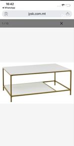 white glass table