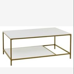 white glass table