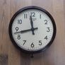 1930s SMITHS Midcentury Vintage Industrial Factory Bakelite Wall Clock - coffee shop, bar, restaurant, waiting room Image 2