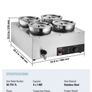 220v Commercial Soup Warmer Soup Station with 4 x7Litre  Pot Soup Kettle Warmer Image 4